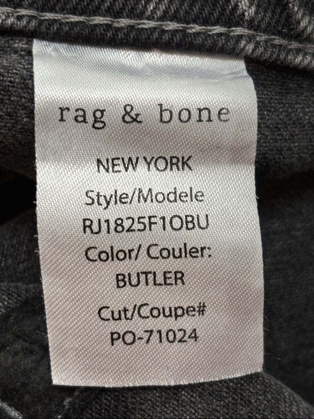 rag & bone Melina Patch Pockets Wide Leg Washed Gray Jeans Size 28 - Picture 15 of 16